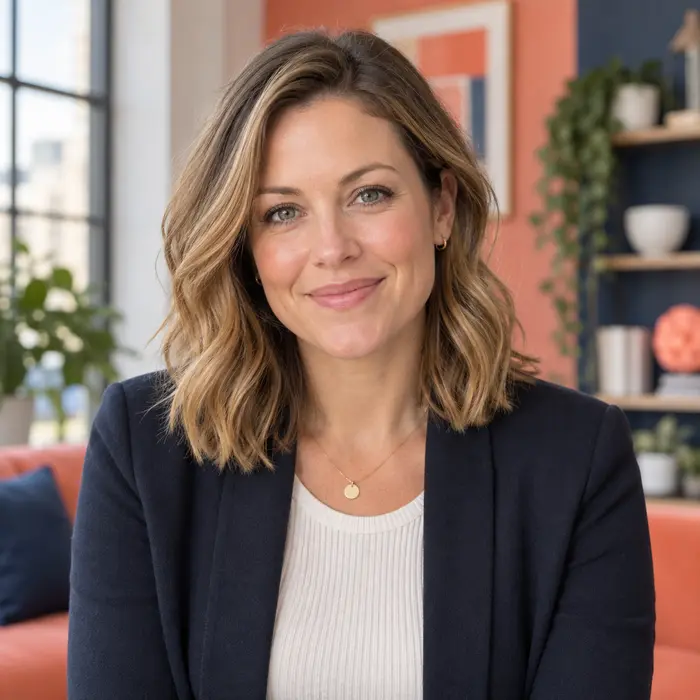 Fictional editorial portrait of Claire Parker